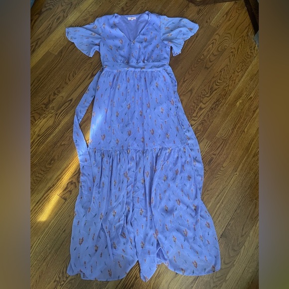 re:named Dresses & Skirts - Re:named Lavender Floral Maxi Dress Size Large